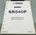 Genuine Yamaha LIT-12618-00-42 Snowmobile SR540F Supp. Service Manual 1981. Fixed Price $21.04.