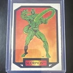 Comic Images Colossal Conflicts 1987 Marvel #70 Scorpion Base Set Card. Fixed Price $7.00.