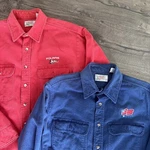 Vintage Polaris Snowmobile Long Sleeve Shirts 100% Cotton Embroidered Made Usa. Fixed Price $80.00.