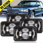 For 1981-1989 Lincoln Town Car 4PCS 4X6"LED Headlights Hi/lo Beam Turn Drl. Fixed Price $75.99.