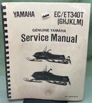 New Genuine Yamaha LIT-12618-00-45 EC/ET340T (ghjklm) Service Manual 1996. Fixed Price $92.16.