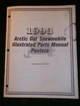 1993 Arctic Cat Snowmobile Illustrated Parts Manual Pantera 0650-222 Dealer. Fixed Price $6.93.