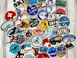 50PCS Stickers, Skiing Snowboard Sticker. Waterproof Residue, 153. Fixed Price $5.99.
