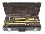 Yamaha YTR-2335 Trumpet Yellow Brass Bell Used With Hard Case Mouthpiece. Fixed Price $430.00.
