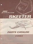 1969 Evinrude Skeeter E2093 P/n 260992 Snowmobile Parts Manual (009). Fixed Price $27.48.