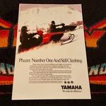 89 Yamaha Phazer Snowmobile Poster Vintage Sled ((number One.)). Fixed Price $21.88.