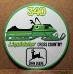 Vintage John Deere Liquidator Racing Snowmobile Custom 3D Tribute Sign Plague. Fixed Price $23.99.