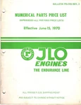 June 1970 Jlo Snowmobile Engines The Endurance Line Parts Price List Manual. Fixed Price $19.99.