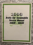 1993 Arctic Cat Snowmobile 440ZR, 580ZR Service Manual #2254-896. Fixed Price $20.00.