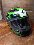 Scorpion EXO-500 Full Face Motorcycle Helmet W/visor Green & Black, Small. Fixed Price $30.00.