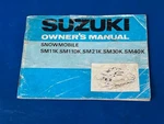 1972 1973 Suzuki SM11K SM11DK SM21K SM30K SM40K Oem Snowmobile Owners Manual. Fixed Price $10.95.