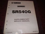 Yamaha 1983 SR540G Supplementary Service Manual LIT-12618-00-49. Fixed Price $14.99.