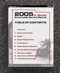 4-STROKE Snowmobile Workshop Service Manual Fits 2005 Arctic Cat Pn 2257154. Fixed Price $38.21.