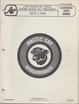 1973 Arctic Cat Snowmobile Lynx Parts Manual P/n 0185-006. Fixed Price $30.79.