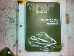 1978 Arctic Cat El Tigre Snowmobile Illustrated Parts Manual 0185-105 M239. Fixed Price $10.00.
