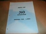 Vintage Jlo Engine L380 Parts List Manual. Fixed Price $29.99.