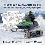Arctic Cat Ext 550 580 600 El Tigre 1990 - 1996 Service Repair Shop Manual Usb. Fixed Price $23.99.