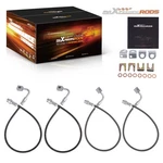 Front & Rear Brake Lines For Jeep Wrangler Jk Unlimited 2WD 4WD 2007-2018. Fixed Price $53.03.
