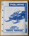 1992 Polaris Sport Gt Snowmobile Parts Manual P/n 9912128. Fixed Price $12.99.