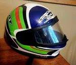 Arctic Cat Snowmobile Racing Helmet Sz With Face Shield Dot Moto Biker Y2K. Fixed Price $93.74.