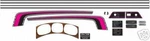 1976 Arctic Cat Panther 5000 Decal Graphic Kit Like Nos. Fixed Price $94.99.