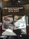 Arctic Cat Snowmobile Repair Service Manual, 1992 Afs Super Jag, 2254-731. Fixed Price $19.90.