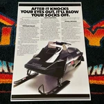 81 Yamaha Srx 440 Snowmobile Poster Vintage Sled (blow Your Socks Off.). Fixed Price $21.88.