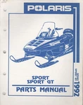 1992 Polaris Snowmobile Sport, Gt Parts Manual 9912128 (124). Fixed Price $29.98.