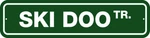 Ski Doo 6" X 24" Alum Street Sign-man Cave, Snowmobile, Brraap, Winter Sport. Fixed Price $15.00.