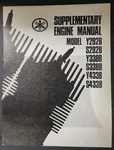 Yamaha Y/S292B Y/S338B Y/S433B Vintage Supplementary Engine Manual. Fixed Price $19.50.