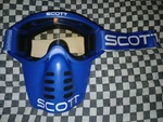 Rare Vintage Scott Blue White 87 Otg Goggles/ Mask ,mx, Fox Vgc .. Fixed Price $375.00.