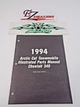 Arctic Cat Snowmobile Parts Manual 1994 Cheetah 340 Oem # 2254-971. Fixed Price $14.99.