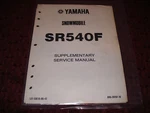 Yamaha 1982 SR540F Supplementary Service Manual LIT-12618-00-42. Fixed Price $9.99.