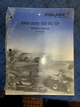 New Oem Polaris 2000-2003 120 Xc Sp Snowmobile Service Manual 9918046. Fixed Price $44.99.