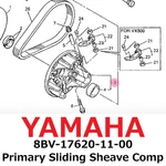 New Yamaha Genuine VX500/600/800 Primary Sliding Sheave Comp 8BV-17620-11-00. Fixed Price $267.99.