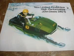 Rare Vintage 1975 John Deere 340/S Snowmobile Brochure Cross Country Racer. Fixed Price $20.00.