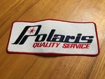 Vintage Nos Polaris Quality Service Back Patch Snowmobile Crest Txl Starfire. Fixed Price $75.00.