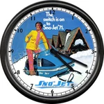 Sno-jet Sst 1971 Snojet Snowmobile Racing Dealer Retro Vintage Sign Wall Clock. Fixed Price $26.95.