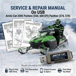 Arctic Cat Pantera 550 600 Panther 370 570 2005 Service Repair Shop Manual Usb. Fixed Price $23.99.
