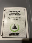 1991 Arctic Cat Jag 340 Mountain Super Service Manual, P/n 2254-643. Fixed Price $10.00.