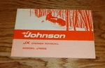 Original 1975 Johnson Jx Model J165S Snowmobile Owners Operators Manual. Fixed Price $35.00.