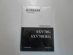 2002 Yamaha Snowmobile SXV70G SXV70ERG Owners Manual Factory Oem New Book. Fixed Price $129.99.