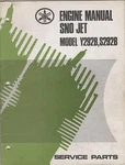 1972 Yamaha Engines Sno Jet Y292B, S292B Service Parts. Fixed Price $42.89.