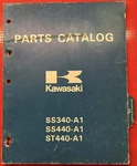 Genuine Kawasaki 1978 SS340-A1, SS440-A1, ST440-A1 Invader Parts Catalog -jbu. Fixed Price $19.95.
