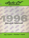 1996 Arctic Cat Snowmobile Jag Liquid, Panther Service Manual (173). Fixed Price $27.98.