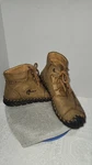 Mens Suede Hiking Boots SZ.7-7.5 Camel Color-geaino,be Brave,be Lucky,be Cool,. Fixed Price $37.00.