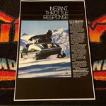 82 John Deere Sportfire 440 Snowmobile Poster Vintage Sled Throttle Response. Fixed Price $21.88.