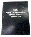 1988 Arctic Wildcat 650 Snowmobile Service Manual Form Number 2254-454. Fixed Price $31.99.
