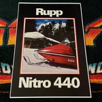 76 Rupp Snowmobile Poster Vintage Sled ((nitro 440)). Fixed Price $21.88.