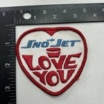 Vtg Love You Snojet Sno-jet Snowmobile Patch 00XK. Fixed Price $5.95.